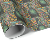 アートデコピーコックラッピング紙 ラッピングペーパー (ロールコーナー)