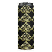 アートデコファンパターン黒金ゴールドエレガントヴィンテージ タンブラー (裏面)