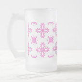 アートデコフラワーズインレトロスタイル フロストグラスビールジョッキ (左)