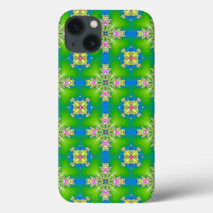 アートデコフラワーズインレトロスタイル iPhone 13ケース