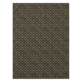 アートデコブラック金ゴールドタイル模様 テーブルクロス (正面)