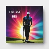 アートデコプレート-ゴルフプレーヤー フォトプラーク (正面)