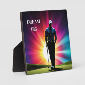 アートデコプレート-ゴルフプレーヤー フォトプラーク (正面)