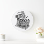 アートデコミキサーキッチンの壁時計 ラージ壁時計 (ホーム)