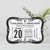 アートデコモダンウェディング 招待状 (スタンド正面)