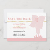 アートデコリリー モダン タイポグラフィー ウェディング 招待状 (正面)