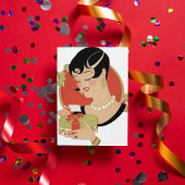 アートデコレトロヴィンテージクリスマスレディーホリデイ シーズンカード