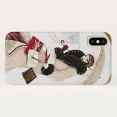 アートデコレトロヴィンテージクリスマスレディー Case-Mate iPhoneケース (裏面(横))