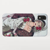 アートデコレトロヴィンテージクリスマスレディー Case-Mate iPhoneケース (裏面(横))