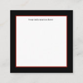 アートデコレトロヴィンテージクリスマス スクエア名刺 (裏面)