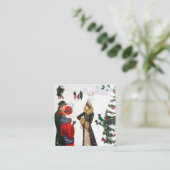 アートデコレトロヴィンテージクリスマス スクエア名刺 (スタンド正面)