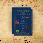 アートデコールトランプのポーカー&シガーパーティー 招待状