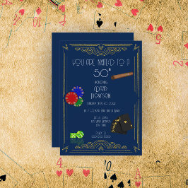 アートデコールトランプのポーカー&シガーパーティー 招待状