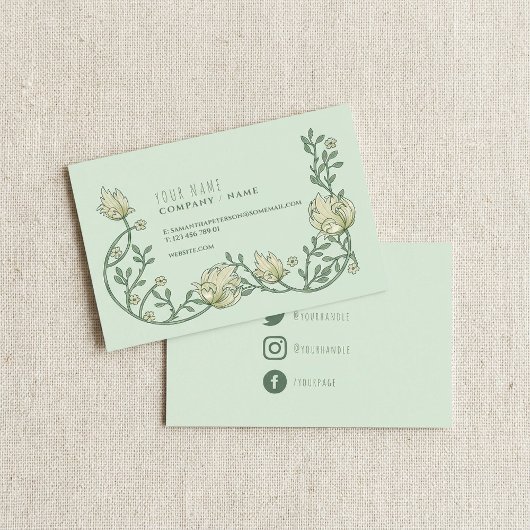 アートデコールフローラソーシャルメディアの名刺 名刺