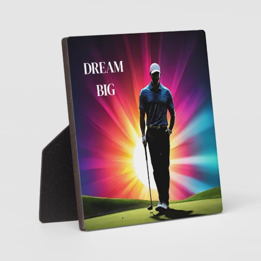 アートデコールプラーク – ゴルフプレーヤー フォトプラーク (正面)