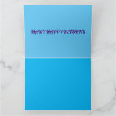 アートデコール誕生日デザイン混色 カード (内部)