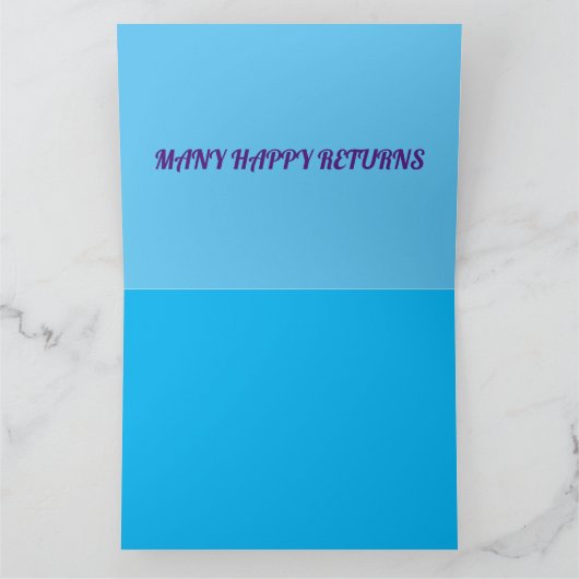 アートデコール誕生日デザイン混色 カード (内部)