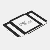 アートデコ幾何学モノクローム ゲストブック (コーナー)