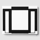 アートデコ幾何学モノクローム ゲストブック (裏面)