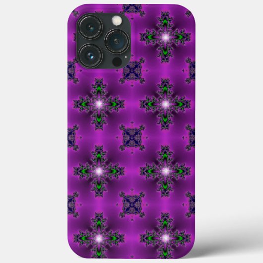 アートデコ抽象芸術花と星 Case-Mate iPhoneケース (裏面)