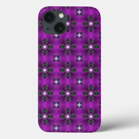 アートデコ抽象芸術花と星 Case-Mate iPhoneケース (裏面)