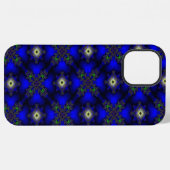 アートデコ抽象芸術花と星 iPhoneケース (裏面横)