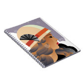 アートデコ時代のクラシックでシンプルなライン ノートブック (右側)