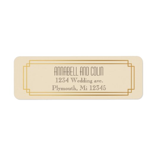 アートデコ枠ラベル ラベル (正面)