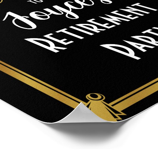 アートデコ歓迎ポスター独自のポスターを作成 ポスター (角)