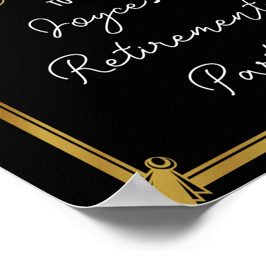 アートデコ歓迎ポスター独自のポスターを作成 ポスター (角)