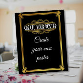 アートデコ歓迎ポスター独自のポスターを作成 ポスター