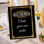 アートデコ歓迎ポスター独自のポスターを作成 ポスター