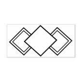 アートデコ縁どアのスタンプ ラバースタンプ (インプリント)