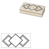 アートデコ縁どアのスタンプ ラバースタンプ (押印)