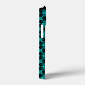 アートデコ花レトロスタイルとモノグラム Case-Mate iPhoneケース (裏面 / 右)