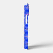 アートデコ花レトロスタイルとモノグラム Case-Mate iPhoneケース (裏面 / 右)