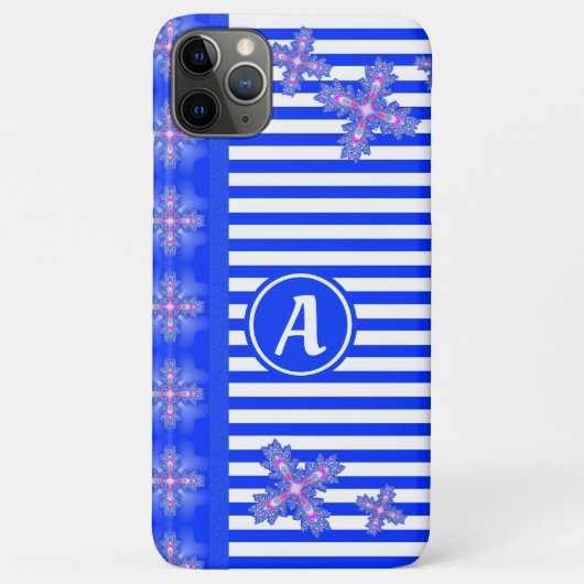 アートデコ花レトロスタイルとモノグラム Case-Mate iPhoneケース (裏面)