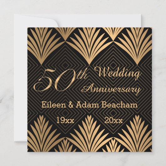 アートデコ葉ゴールデンズ50周年記念フラットカード (正面)
