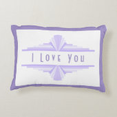 アートデコ薄紫&パープルアクセントクッション アクセントクッション (裏面)