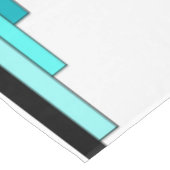 アートデコ要素のティール(緑がかった色)グリーンテーブルクロス テーブルクロス (アングル)