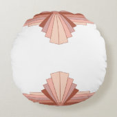 アートデコ要素をフルバラ金ゴールド ラウンドクッション (正面)