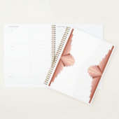 アートデコ要素、バラ金ゴールドパレット プランナー手帳 (ディスプレー)