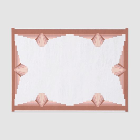 アートデコ要素、バラ金ゴールドパレット 薄葉紙 (正面)