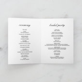 アートデコ豪華ゴールデンウエディングプログラム プログラム (内部)