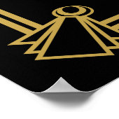 アートデコ風のギャツビー「ゲストブックにサインしてください」プリント ポスター (角)