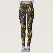 アートデコ黄金のパターン レギンス (正面)