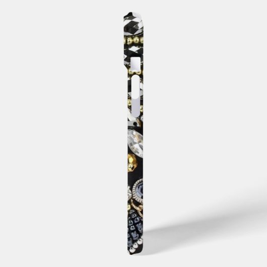 アートデコ黒と金ゴールドボヘミアン模様 Case-Mate iPhoneケース (裏面 / 左)