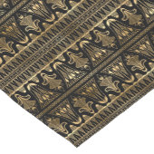 アートデコ黒金ゴールドタイル模様 ショートテーブルランナー (コーナー)