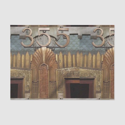 アートデコ，アールヌーボー,ヴィンテージ,オリジナル，エレベーター，d 薄葉紙 (正面)