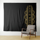 アートデコ ウェルカム ウェディング フォトブース 背景 タペストリー (インサイチュ(横))